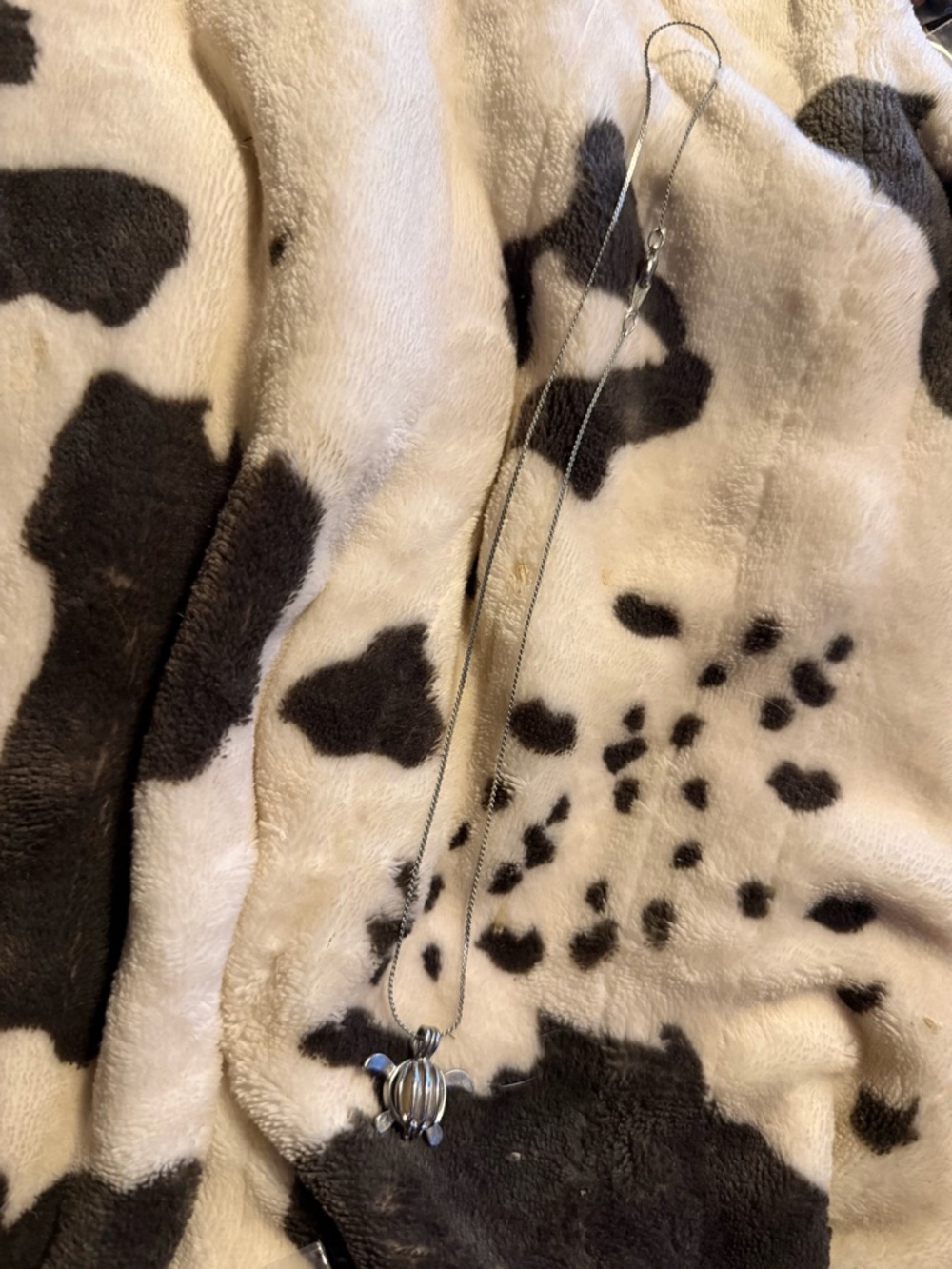 Silver Turtle Pendant Necklace - Silver